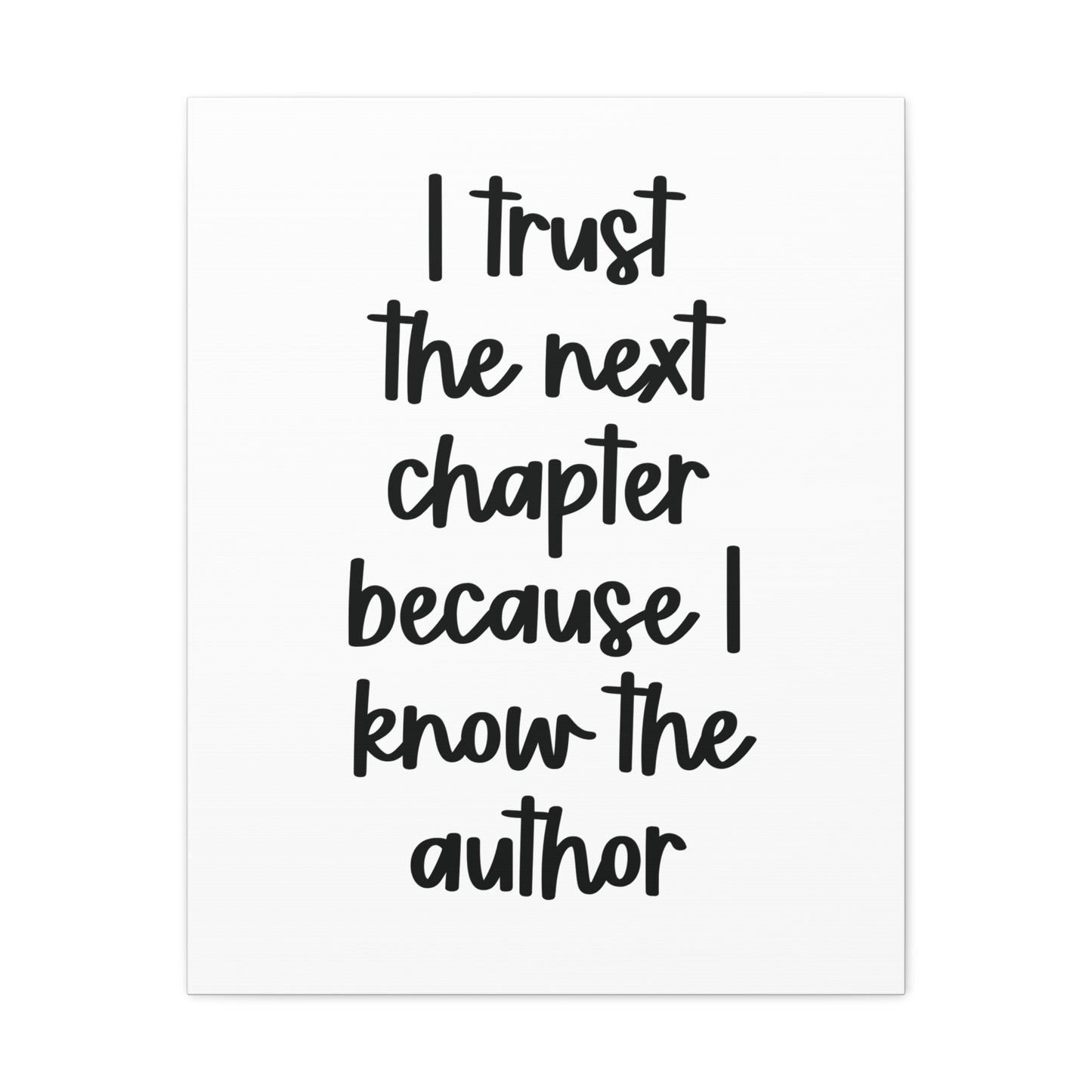 I know the author Canvas Print