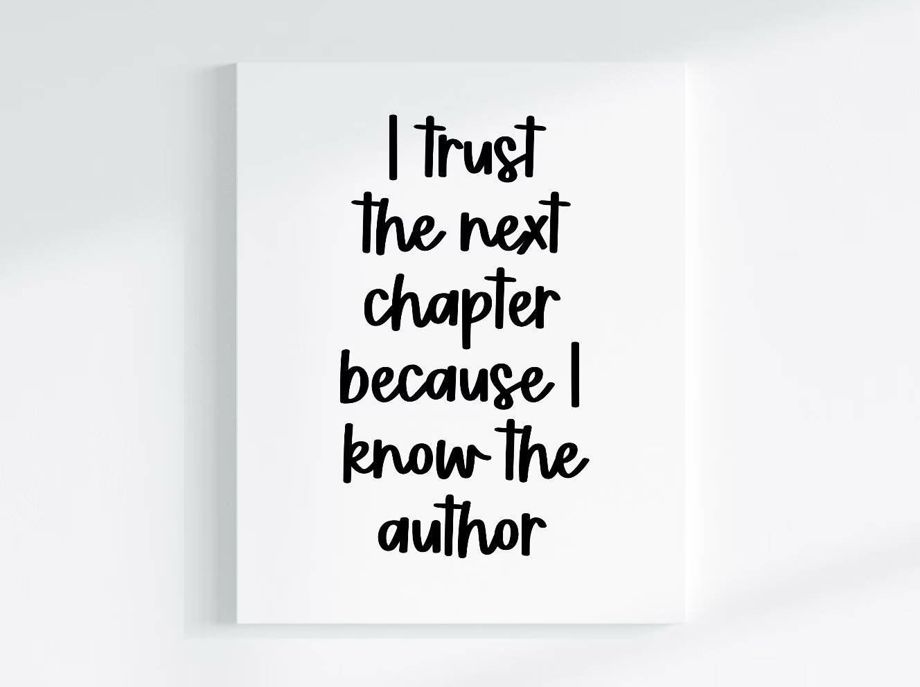 I know the author Canvas Print