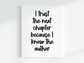 I know the author Canvas Print