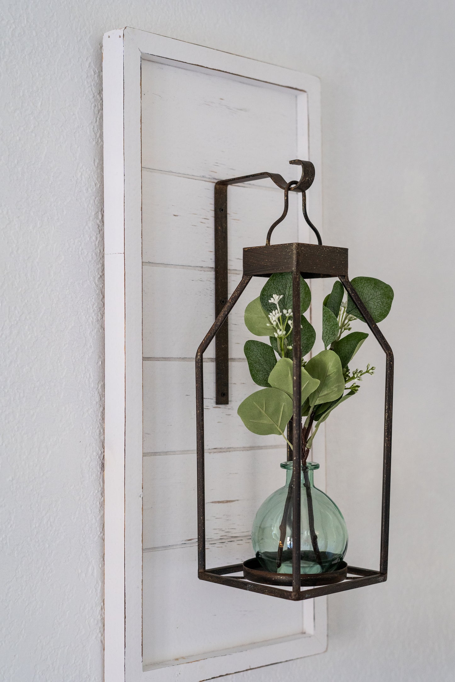 White Shiplap Sconces