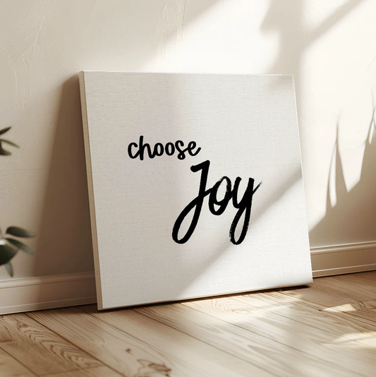 Choose Joy Canvas Print