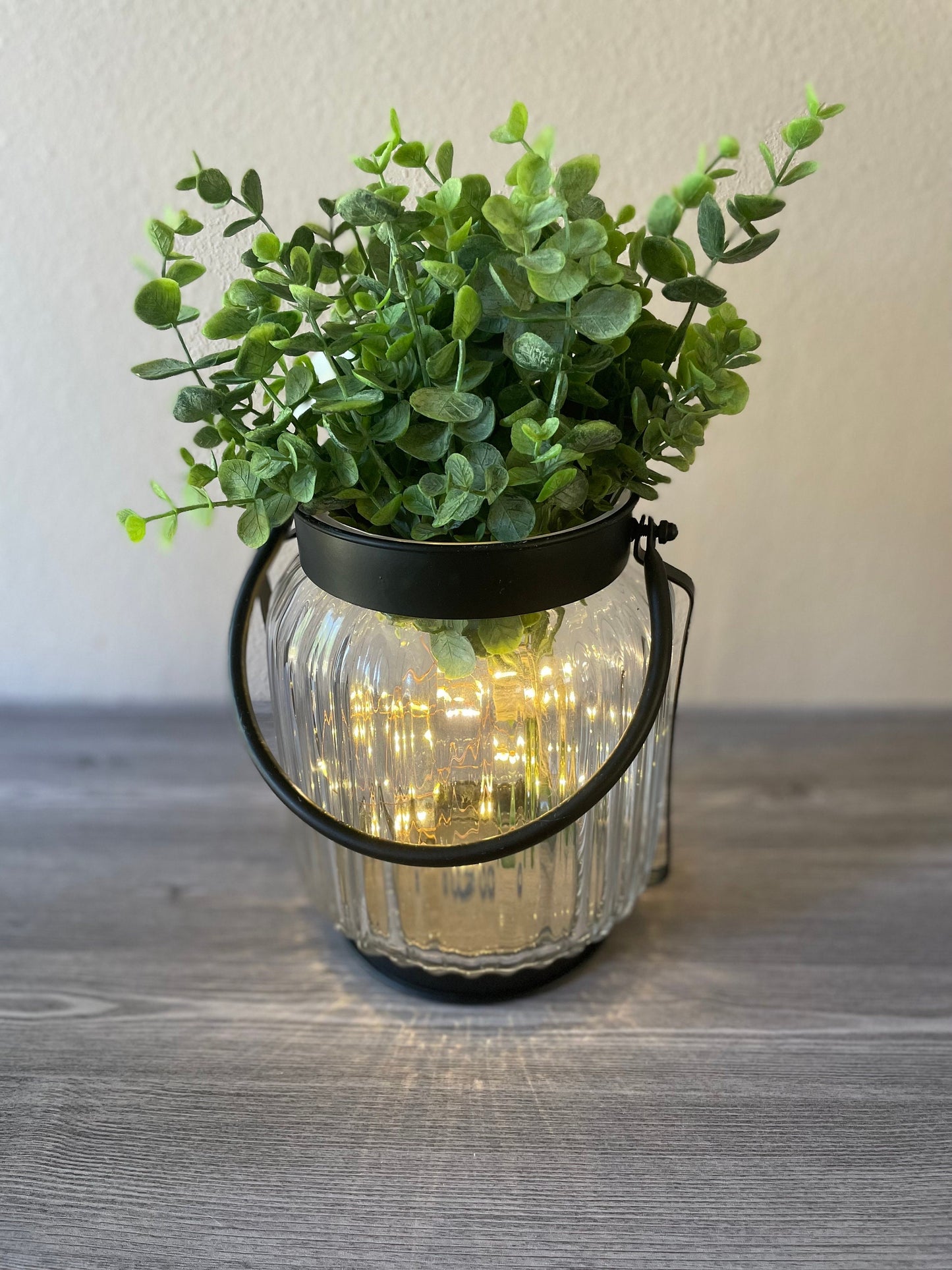 Modern Farmhouse Lantern Centerpiece, Lantern Centerpiece, Wedding Centerpiece, Entryway Decor, Jar with Flowers, Farmhouse Decor